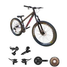 Bicicleta Vikingx Tuff 44 Aro 26 Cambio Shimano Traseiro Dianteiro / T