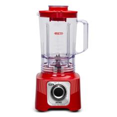 Liquidificador Arno Powermax 1400W LN63, Vermelho, com 6 Lâminas Powelix Pro, 3,1L de Capacidade, 15 Velocidades e Design Moderno, 110V