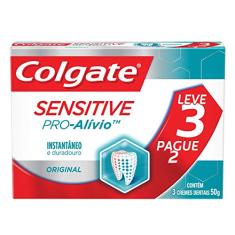Creme Dental Colgate Sensitive Pro-Alívio Original 50G Promo Leve 3 Pague 2