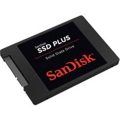 SSD Sandisk Plus, 240GB, SATA, Leitura 530MB/s, Gravação 440MB/s, SDSSDA-240G-G26