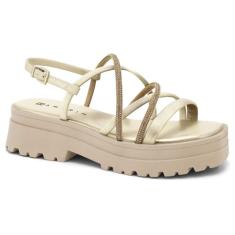 Sandália Ramarim Tratorada Tiras Feminina