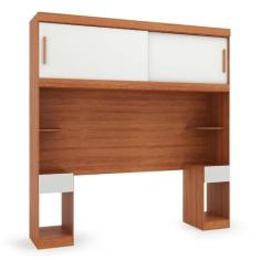 Guarda-roupa Casal Ponte 2 Portas 2 Gavetas Gênova Plus Freijó Wood/off-white