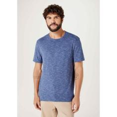 Camiseta Básica Masculina Manga Curta Em Flamê-Masculino