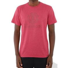 Camiseta Element Vertical Masculina Rosa Escuro