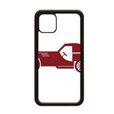 Desenho geométrico clássico de carros vermelhos para iPhone 12 Pro Max capa para Apple Mini Mobile Case Shell