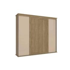 Guarda Roupa 4 Portas De Correr E 4 Gavetas N565 Nogueira-macadamia - Kappesberg