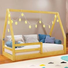 Mini-Cama Montessoriana Eduarda Madeira Maciça Pinus - Rodmoveis