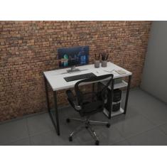 Escrivaninha  Para Computador Estilo Industrial 1,36m(MDF) - Lenna Dec