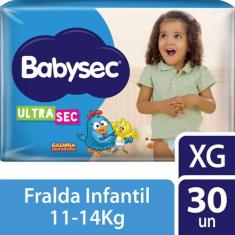 Fralda Babysec Ultrasec Galinha Pintadinha Mega XG 30 unidades
