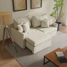 Sofá Cama Retrátil e Reclinável 200cm Colibri CabeCasa MadeiraOriginal