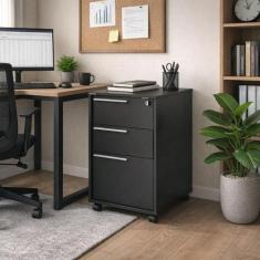 Gaveteiro 3 Gavetas com Chave Maia - Politorno