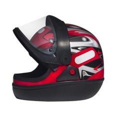 Capacete San Marino Grafic Vermelho, Vermelho, 56