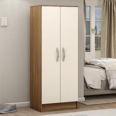 Armário Multiuso 2 Portas 3 Prateleiras Viena Demóbile Amendola Touch/off White