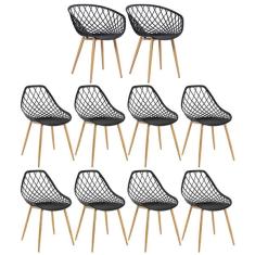 Kit - 2 Cadeiras Clarice Nest Com Braços + 8 Cadeiras Cleo -