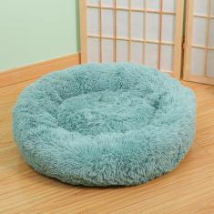 KAIJIE Cama de cachorro para cães extra – Cama lavável para animais de estimação, antiderrapante, redonda, fofa, para cães, 110 cm de diâmetro