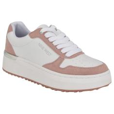 Nine West Tênis feminino Calpha, Branco/Rosa claro Multi 144, 35