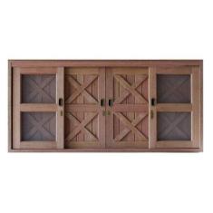 Janela de Correr com Tela 6 Folhas Celeiro 120x160cm Madersilva