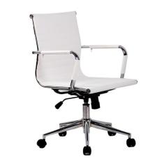Cadeira de Escritório Diretor Giratória New Best Branca - Keva