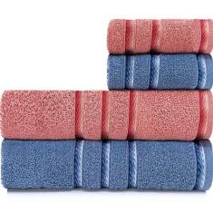 Jogo de Toalhas 4 Peças Banhão + Rosto Algodão Appel - Classic Emcompr