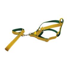 Coleira Peitoral Riscadinho Americano - Amarelo Nº 05