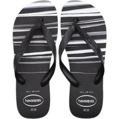Chinelo de Dedo Havaianas Top Basic Tiras Relevo Masculino-Masculino