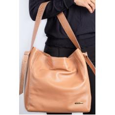 Bolsa sacola de ombro em couro croco Mara