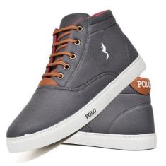 Tênis Masculino Cano Alto Casual Confortavel-Masculino