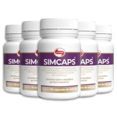 Kit 5 Simcaps Mix De Probióticos Vitafor 30 Cápsulas