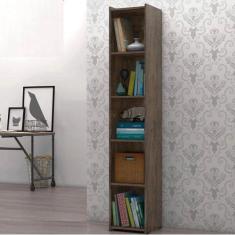 Livreiro Multiuso 4 Prateleiras Castanho Malasia Brienza - Brienza Mov