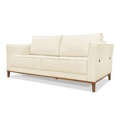 Sofá 2 Lugares Base de Madeira Grace 170 cm Linho S04 - D'Rossi, Perol