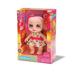 Boneca Baby Rainbow Frutinhas Morango +3 Anos Bambola Brinquedos - Bam