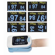 Oximetro Contec digital de dedo pulso oxigenação saturação C/ Curva