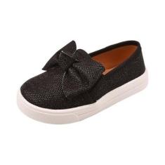 tenis infantil de menina sapato feminino criança slip on brilhante-Feminino