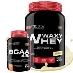 Kit Whey Protein Waxy Whey 900g + BCAA 100g - Bodybuilders-Unissex