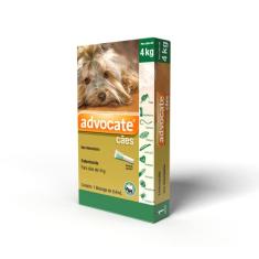 Antipulgas Advocate Bayer para Cães de até 4kg - 3 Bisnagas de 0,4ml