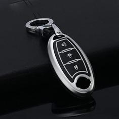 TPHJRM Capa de chave de carro em liga de zinco, capa de chave, adequada para Nissan Qashqai J10 J11 nota micra X-Trail t31 t32 chutes Tiida Pathfinder