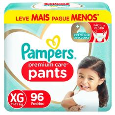 Fralda Calça Pampers Premium Care Pants Xg 96 Unidades