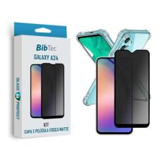Kit Película de Cerâmica 9D Fosca + Capa Transparente Samsung Galaxy A