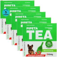Pipeta Tea 0,7ml Antiparasitário Contra Pulgas P/ Cães de 0,6 até 5 Kg
