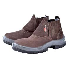 Botina Nobuck Café com Elástico Sem Bico Cartom, 45