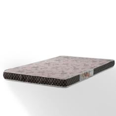 Colchão Casal Espuma D20 138x188x14cm Bege Marrom Dupla Face Macio Celiflex