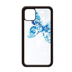 Capa Animal Sky Blue Butterfly Fluttering Graffiti para iPhone 11 Pro Max para Apple Mobile Case