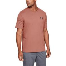 Camiseta de Treino Masculina Under Armour Left Chest, Marrom, P