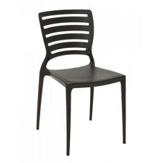 Cadeira Sofia Marrom Tramontina Encosto Vazado Horizontal