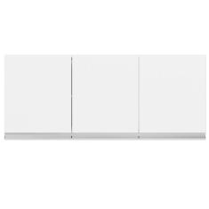 Armário Aéreo Cozinha Andréia 3 Portas 120 Cm Branco 1839