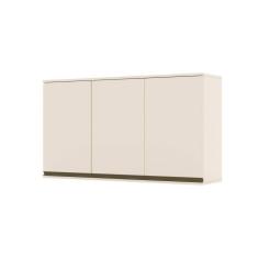 Armário Aéreo De Cozinha 120 Cm 3 Portas Connect Henn Off White