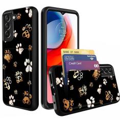 wiaekosef Compatível com Galaxy S23 Plus 5G, capa carteira com suporte para cartão de crédito de camada dupla híbrida à prova de choque PC + capa de TPU para Samsung Galaxy S23 Plus 6,6 polegadas