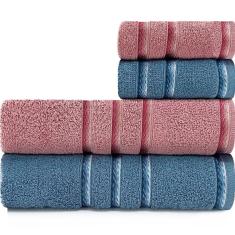 Jogo de Toalhas 4 Peças Banhão + Rosto Algodão Appel - Classic Emcompre