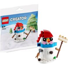 Brinquedo LEGO Creator Snowman 30645 com 78 peças para crianças a partir de 6 anos