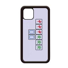Capa Junior Three Chiefs Mahjong Tiles para iPhone 12 Pro Max para Apple Mini Mobile Case